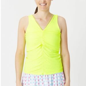Lucky In Love Ruched Layer tank XL